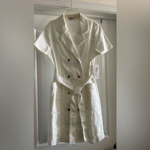 Nanette Lepore Double Breasted Denim Shirtdress